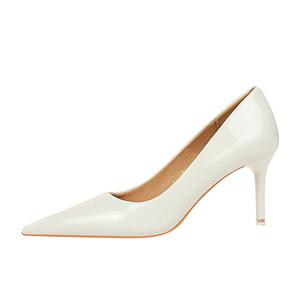 Женские туфли на высоком каблуке черные/красные/белые/телесные BIGTREE