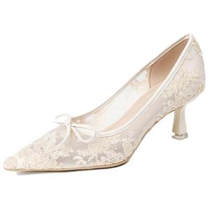 Туфли на тонком каблуке высотой 6,5 см, женские YAFEI XUANYU, Black