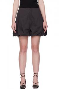 Хлопковые шорты с эффектом объема Amomento, цвет charcoal