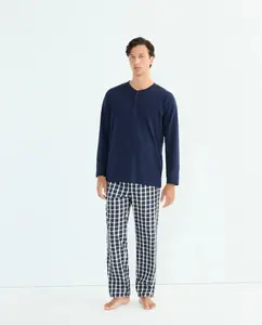 Мужские длинные пижамные штаны Dustin, темно-серый