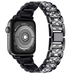 CHENSONG Часы Strap Apple Compatibility Metal, Black