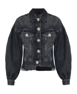 Джинсовая куртка Бет Allsaints, серый