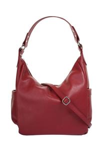 Шопер, натуральная кожа, сделано в Италии Samantha Look, красный