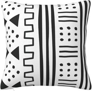 Paruiny Декоративная наволочка квадратная двусторонняя пушистая с принтом White