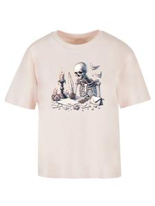 Футболка F4NT4STIC Skelett Liebesbrief Valentinstag, Rose