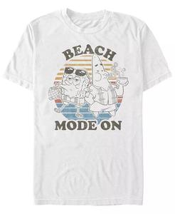 Футболка мужская Beach Mode с коротким рукавом и круглым вырезом Fifth Sun, белый