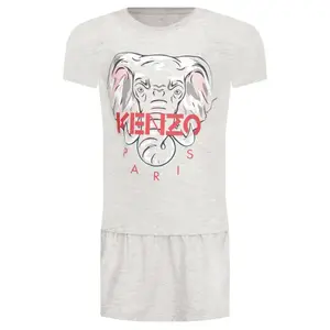 Платье Kenzo Kids, серый