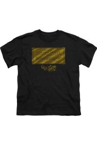 Футболка с коротким рукавом для детей "Вилли Вонка и шоколадная фабрика" с золотым билетом Gildan