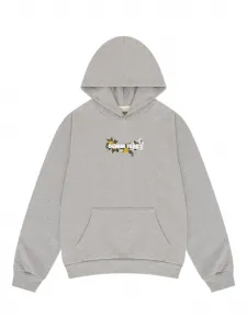 Худи с логотипом Denim Tears, серый