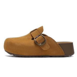 Hotwind Женские тапочки с закрытым носком на резиновой подошве, бесшумные и устойчивые к истиранию, желтые, цвет Yellow