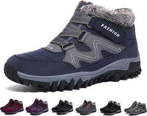 Женские зимние термо-сапоги для женщин, водонепроницаемые, зимние, теплые, для походов и работы, удобные сапоги, кроссовки, обувь для прогулок WIMCBLL, Gray Blue