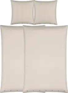 Постельное белье Value Pack Deggendorf, 4 предмета, натуральный цвет, 2 x 135 x 200 см + 2 x 80 x 80 см Erwin Müller