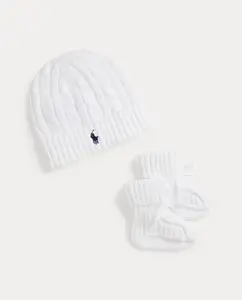 Универсальный подарочный набор из двух предметов из хлопка Polo Ralph Lauren, белый