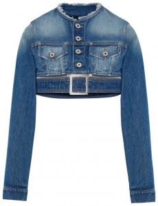 Куртка Jean Paul Gaultier Super Cropped Jacket 'Vintage Blue', синий