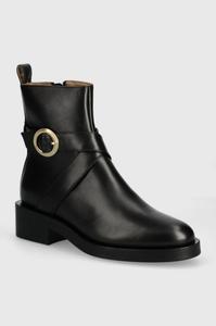 Кожаные ботильоны Iryna Boss, черный