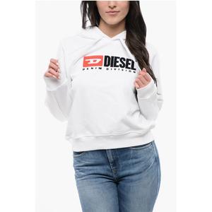 Толстовка с капюшоном RED TAG F-REGGY-DIV с вышитым логотипом Diesel, White