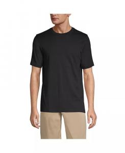 Футболка мужская Tall Super-T с коротким рукавом Lands' End, черный
