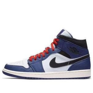 Кроссовки 1 retro mid se 'deep royal blue' Air Jordan, синий
