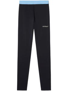 Off-White легинсы в стиле колор-блок, черный