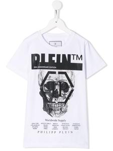 Philipp Plein футболка с принтом Skull, белый