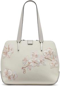 Женская сумка-тоут Calvin Klein Audrey с тремя отделениями, Cream Floral Emboss