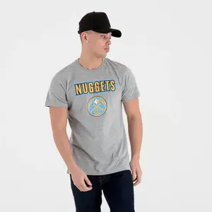 Футболка с коротким рукавом New Era NBA Regular Denver Nuggets, серый