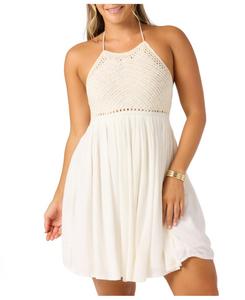 Женское вязаное крючком платье Kindra O'Neill, Winter White