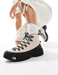 Женские ботинки The North Face Glenclyffe Urban кожаные с резиновой подошвой, бело-черный