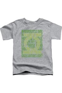 Футболка с коротким рукавом для малышей Green Lantern с клятвой Зеленого Фонаря Gildan