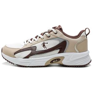 QIAODAN Нескользящие износостойкие низкие повседневные туфли мужские бежево-коричневые