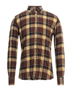 Рубашка Tintoria Mattei 954, коричневый