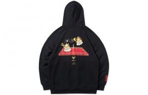 Мужская толстовка Li Ning, черная, с капюшоном, размер средний/обычный