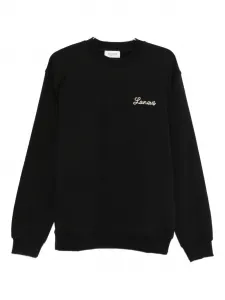 Свитшот с вышитым логотипом Laneus, черный