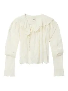 Топ ZELLY с оборками Isabel Marant, бежевый