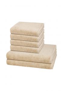 Набор полотенец Cawö Pure, 6 штук, бежевый