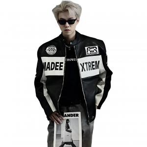 ZIAREL Куртка Unisex Black с отстегивающимся логотипом и воротником стойкой