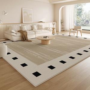 Budis Ковер 200х400 см для гостиной/спальни, новый стиль, светлый люкс, водонепроницаемый, моющийся, китайский плюш, утолщенный