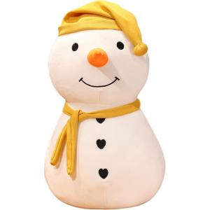 Большая плюшевая кукла снеговик высотой 30см/45см/60см/80см/110см Fat Fat Dragon, желтый