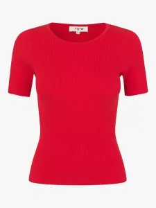 Топ A-VIEW Rib Knit Short Sleeve, красный