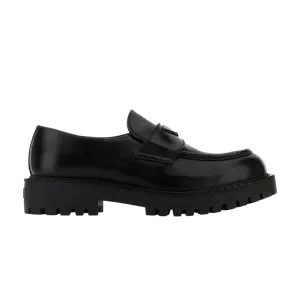 Кроссовки Prada Logo Plaque Slip-On Loafer 'Black'