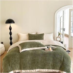 UOIO Комплект постельного белья UOIO жаккардовый вельветовый с зимним одеялом