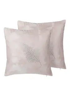 Декоративная подушка Beliani 2er Set Deko SILENE, цвет rosa/silber