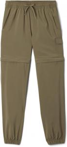 Columbia Girls Silver Ridge Utility Convertible Pant, Stone Green