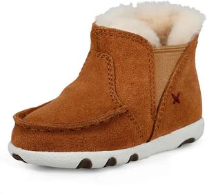 Детские мокасины Twisted X, Tan & Fur