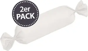 Комплект постельного белья Dream Sleep Uni из мако-сатина, 2 шт., покрывало на шею, 15x40 см, белый Traumschlaf