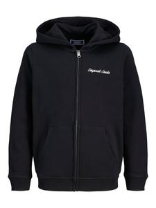 Толстовка с капюшоном на молнии Jack & Jones Junior Norrebro, черный