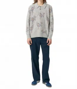 Рубашка-поло с длинными рукавами Maya серого цвета Corridor