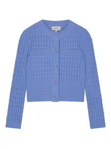 Кардиган с текстурой "Chin" и пуговицами Fabienne Chapot, синий