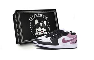 Jordan Баскетбольные кроссовки Air 1 Low Top Vintage, мужские, белые, розовые