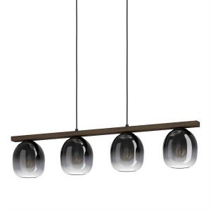 Подвесной светильник Eglo Filago, сталь / прозрачное стекло - 4 лампы